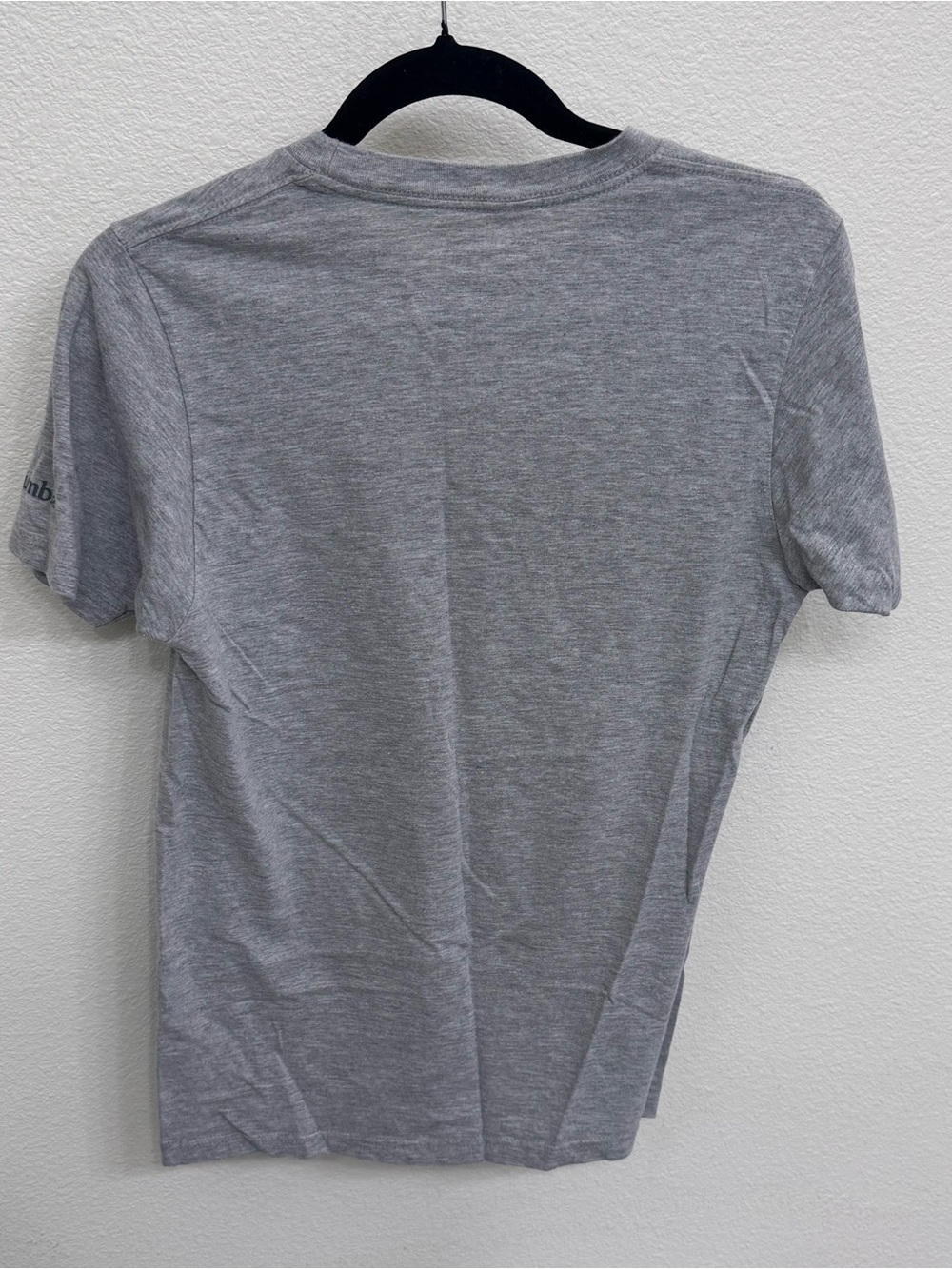 Columbia Heather Gray Logo Tee with Black Print - Picture 3 of 5